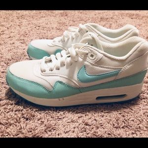 Nike Air Max 1 Aqua Teal White size 7.5